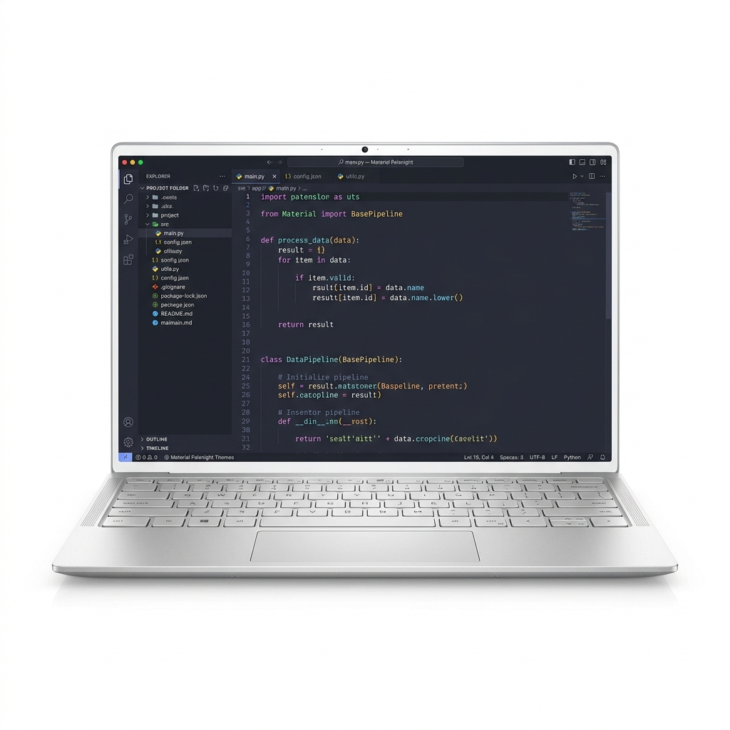 Cloud infrastructure setup displayed on a laptop