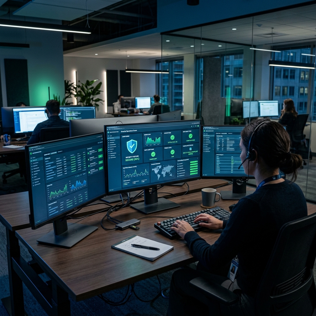 Security and compliance dashboard